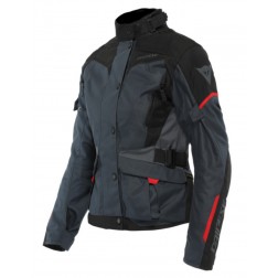 DAINESE TEMPEST 3 LADY  D-DRY EBONY BLACK LAVA RED GIACCA