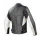 M2R DAINESE CAGE BIANCO NERA GIACCA PELLE